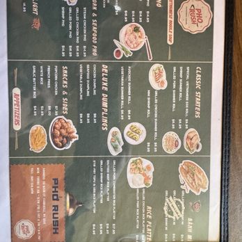 Pho Rush - Menu - Vietnamese Near Me - Cornwall, New York