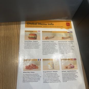 McDonald’s - Global menu - Burgers Near Me - Chicago, Illinois