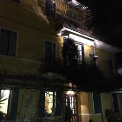 Antica Villa Graziella - An evening view of this older and gracious hotel. However, the hallway smells of stale smoke but not the rooms, thank goodness.