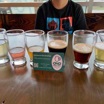 Ono Brewing Company - We tried 6 and our top 3 were the Manako, Hula Girl and Island time. - Brewpubs Near Me - Chantilly, Virginia Ono Brewing Company - We tried 6 and our top 3 were the Manako, Hula Girl and Island time. - Brewpubs Near Me - Chantilly, Virginia