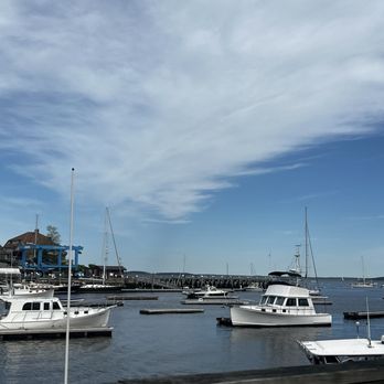 Waterfront - Outside seating view - Seafood Near Me - Camden, Maine