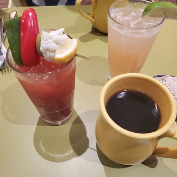 Snooze, an A.M. Eatery - Spicy bloody Mary, mountain mule, and coffee. - Breakfast & Brunch Near Me - Centennial, Colorado