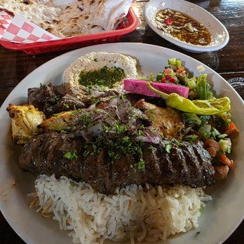Jerusalem Grill - Kofta kobab with amazing fresh bread - Mediterranean Near Me - San Antonio, Texas