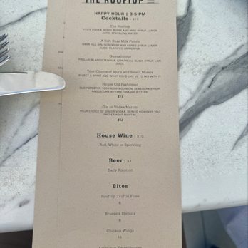 The Rooftop - Happy hour menu (July 2026) - New American Near Me - Healdsburg, California The Rooftop - Happy hour menu (July 2026) - New American Near Me - Healdsburg, California