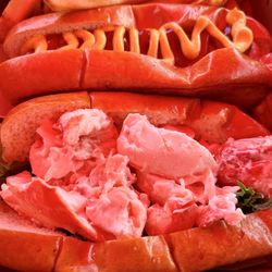 Fox's Lobster House - Lobster roll and hotdog