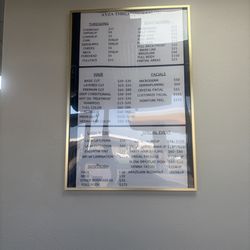 Ayza Threading & Salon - Menu