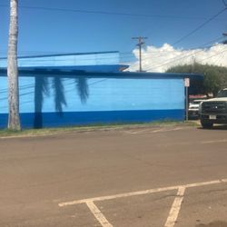 Misaki's - The store has been on Molokai 100 years. Respect your ancestors and survivors. The store front is painted to see the ocean. Cool.