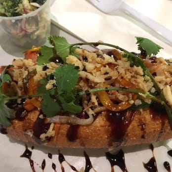 KoKyu Na'Mean - Vietnamese meatball sandwich with a side of broccoli salad - Sandwiches Near Me - Durham, North Carolina KoKyu Na'Mean - Vietnamese meatball sandwich with a side of broccoli salad - Sandwiches Near Me - Durham, North Carolina