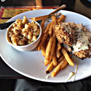 Ivar's River Pub - Chicken Pico Con Queso with fries and Mac. - American Near Me - San Marcos, Texas Ivar's River Pub - Chicken Pico Con Queso with fries and Mac. - American Near Me - San Marcos, Texas