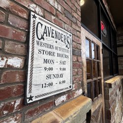 Cavender's Western Outfitter - Hours