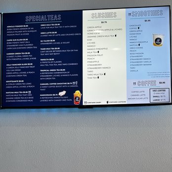 Boba Fiend Tea House - menu 2/2 (jan 2026) - Coffee & Tea Near Me - Corona, California