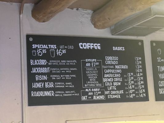 Menu photo 6 Blackbird Coffee House Albuquerque, NM