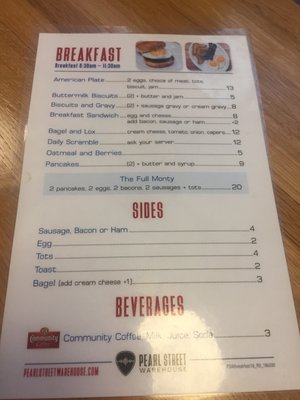 Menu photo 3 Pearl Street Warehouse Washington, DC, DC Menu photo 3 Pearl Street Warehouse Washington, DC, DC