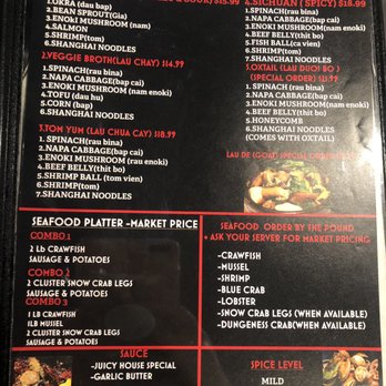 JuicyPot - They updated their menu! - Hot Pot Near Me - Orlando, Florida JuicyPot - They updated their menu! - Hot Pot Near Me - Orlando, Florida