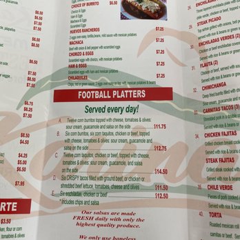 Karina's Mexican Restaurant - Menu - Mexican Near Me - Ventura, California