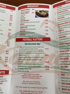 Menu photo 4 Karina's Mexican Restaurant Ventura, CA