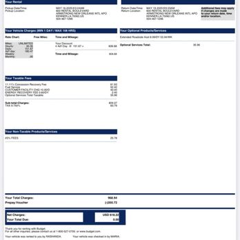 AVIS - New Orleans - The rental receipt I was emailed after returning the car - Car Rental Near Me - New Orleans, Louisiana AVIS - New Orleans - The rental receipt I was emailed after returning the car - Car Rental Near Me - New Orleans, Louisiana