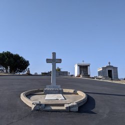 San Juan Bautista Cemetery - Round about is actually a Tomb...!