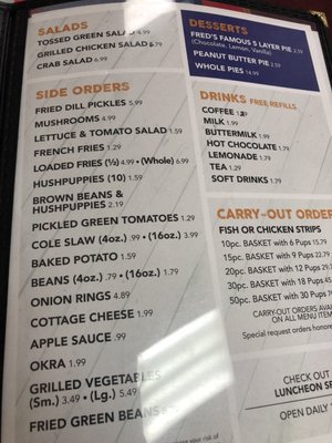 Menu photo 3 Fred's Fish House Mammoth Spring, AR Menu photo 3 Fred's Fish House Mammoth Spring, AR