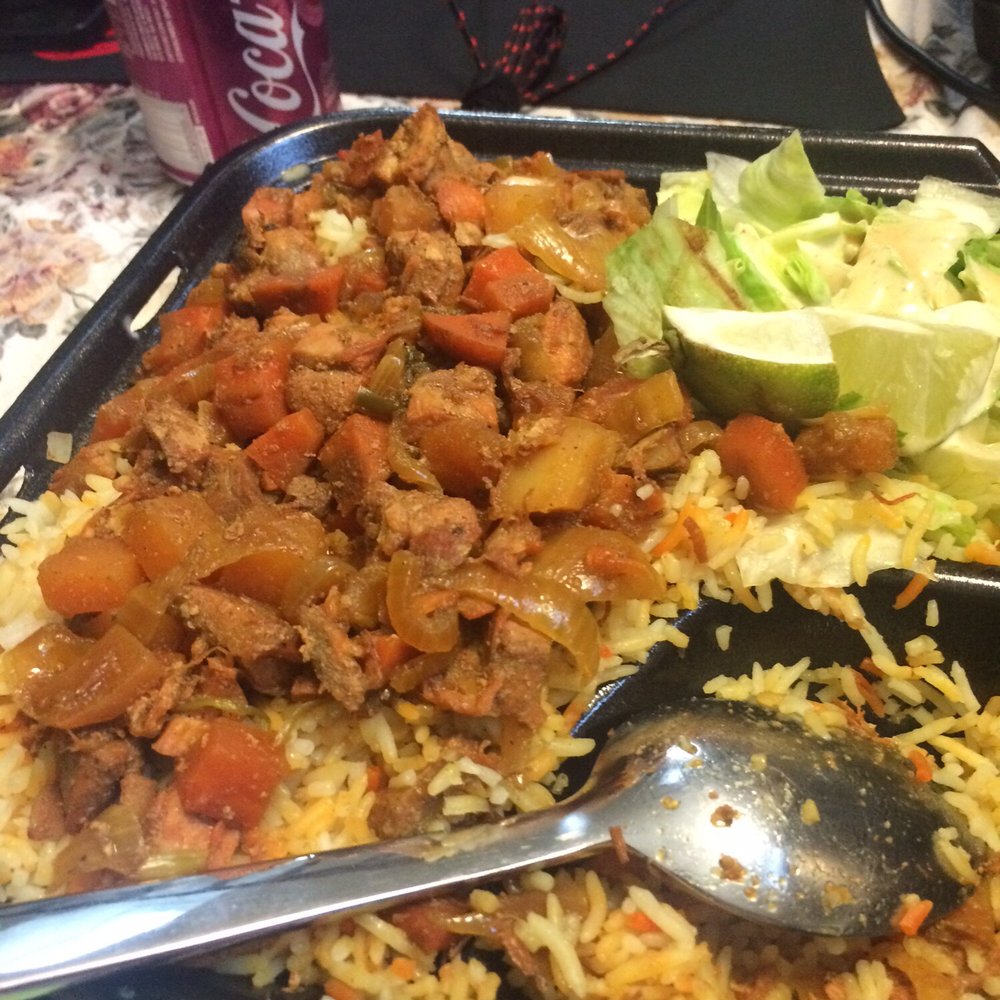 Tawakal Restaurant - Chicken suqar aka curry chicken with rice - African Near Me - Burnsville, Minnesota Tawakal Restaurant - Chicken suqar aka curry chicken with rice - African Near Me - Burnsville, Minnesota