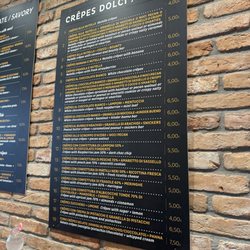 Creperia Artigianale Casteo - Sweet menu