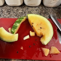 Coquille Valley Produce & Deli - What kind of watermelon is this odd yellow?