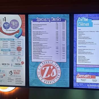 Z's Bubble Tea - Menu - Bubble Tea Near Me - Dearborn Heights, Michigan