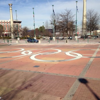 Centennial Olympic Park - The ground view of the rings. - Parks Near Me - Atlanta, Georgia Centennial Olympic Park - The ground view of the rings. - Parks Near Me - Atlanta, Georgia