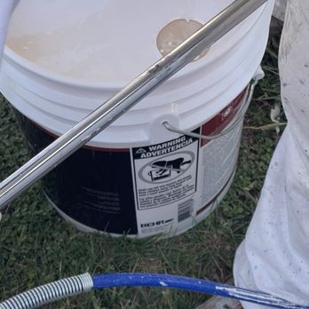 Duarte's Painting - brown paint from not cleaning sprayer - Painters Near Me Duarte's Painting - brown paint from not cleaning sprayer - Painters Near Me