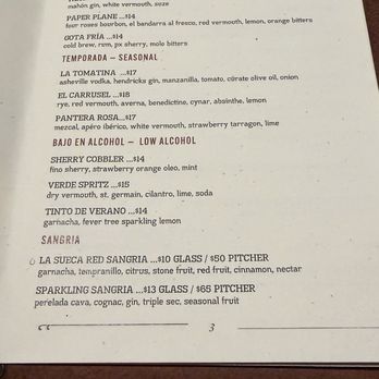 Cúrate - Menu drinks page 1 - Tapas Bars Near Me - Asheville, North Carolina Cúrate - Menu drinks page 1 - Tapas Bars Near Me - Asheville, North Carolina