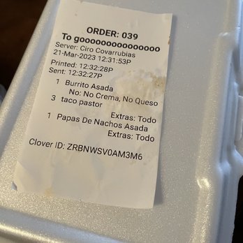 Tacos La Villa - To go packaging - Tacos Near Me - Smyrna, Georgia