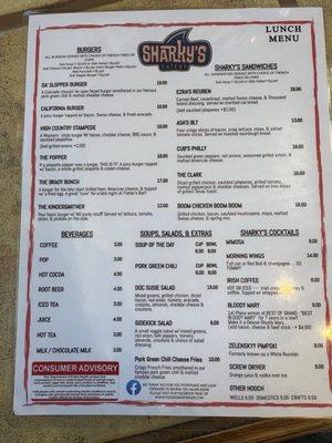 Menu photo 2 Sharky's Eatery Fraser, CO