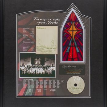 Franklin Picture Framing - Christmas church musicale - Stain glass window lights up! - Framing Near Me - Franklin, North Carolina Franklin Picture Framing - Christmas church musicale - Stain glass window lights up! - Framing Near Me - Franklin, North Carolina