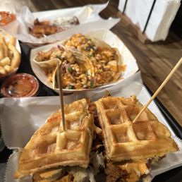 Flamin Hot Chicken Sandwich Hot Chicken Tacos (2) Flamin Hot Chicken Sandwich Hot Chicken Tacos (2)