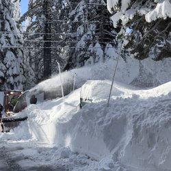 Elements Mountain - Elements hard at work! He's been up since 2am helping to clear driveways and roads. Thank you!