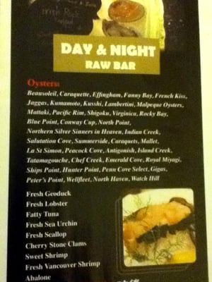 Menu photo 8 Day & Night Angus Steak Raw Bar Markham, ON