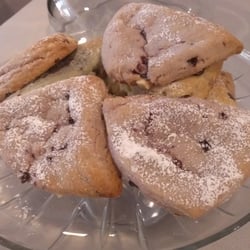 Sweets 'N Stories - Fresh scones at Sweets 'N Stories in Oakes, ND - chocolate chip, raspberry white chocolate and more!