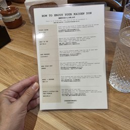 How to eat directions