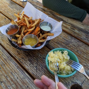 Mountain Rambler Brewery - Fries and home made Sauerkraut. - New American Near Me - Bishop, California Mountain Rambler Brewery - Fries and home made Sauerkraut. - New American Near Me - Bishop, California