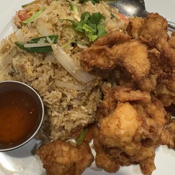 NUA Thai - Crispy Chicken Fried Rice - Thai Near Me - Houston, Texas