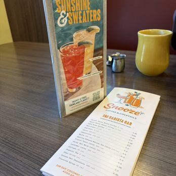 Snooze, an A.M. Eatery - Drink menu - Breakfast & Brunch Near Me - Charlotte, North Carolina Snooze, an A.M. Eatery - Drink menu - Breakfast & Brunch Near Me - Charlotte, North Carolina