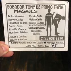 Sobador Tony De Primo Tapia