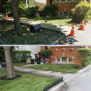 ELM Landscapes - a split in two pictures - Landscaping Near Me