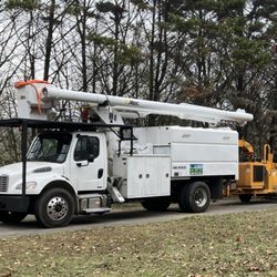 J&C Tree Experts - This is their massive vehicle and wood chipper.