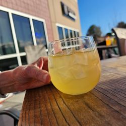 Sipping on cocktails on the Fade It patio after work!