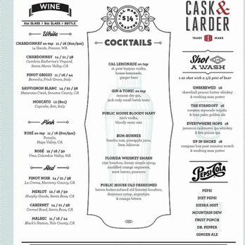 Cask & Larder - Menu 07/15/2021 - Southern Near Me - Orlando, Florida Cask & Larder - Menu 07/15/2021 - Southern Near Me - Orlando, Florida