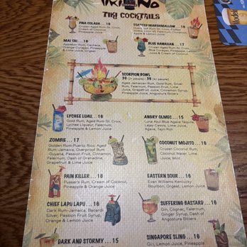 Tiki No - Menu 7/10/26 - Cocktail Bars Near Me - North Hollywood, California Tiki No - Menu 7/10/26 - Cocktail Bars Near Me - North Hollywood, California