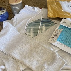 Ouray Tshirts And Momentos - The Sweatshirt that was sent back to us after we returned it.