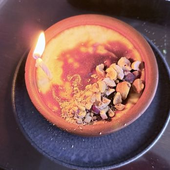 Bosforo - Baked rice pudding with hazelnuts. Rather like a crème brûlée. - Turkish Near Me - San Diego, California