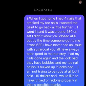 Sugarcoat Nail Salon - My experience and product received - Eyelash Service Near Me - Florence, South Carolina Sugarcoat Nail Salon - My experience and product received - Eyelash Service Near Me - Florence, South Carolina
